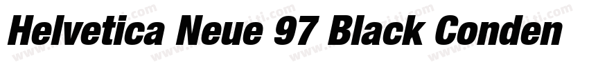 Helvetica Neue 97 Black Condensed字体转换